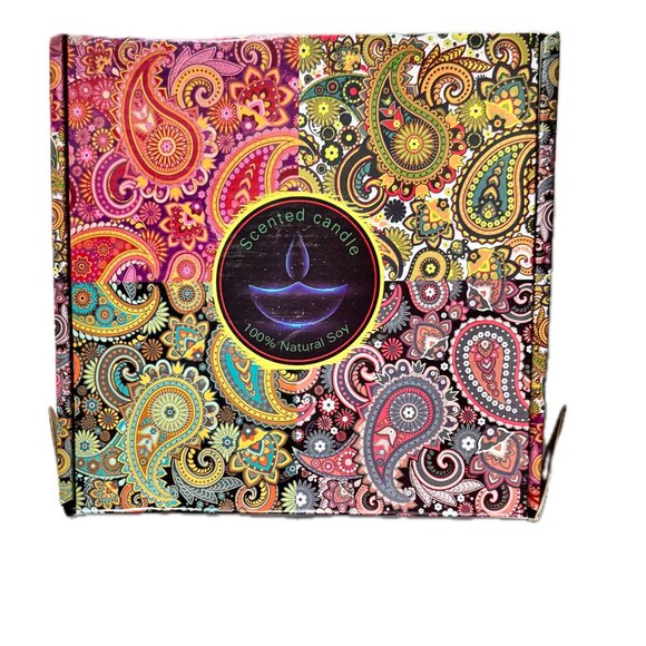 Scented Candles Gift Set Home Aromatherapy 4 Decorative Tins Mini Soy Candles - Picture 2 of 9